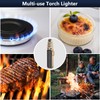 Butane Torch Lighter, Refillable Kitchen Cooking Torch Windproof Adjustable Flame