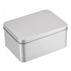 sourcing map Metal Tin Box, 4.92" x 3.54" x 2.36"