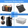 Ｄｏｒｃｙ Walker Basket Folding Walker Bag with Cup Holder and