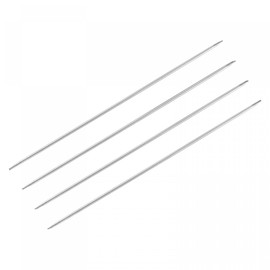 uxcell 2 Pairs Knitting Needle Set, 2.8mm Diameter 15.75 Inches Length Stainless Steel Double Pointed Sweater Needles for Handmade Projects DIY Knitting