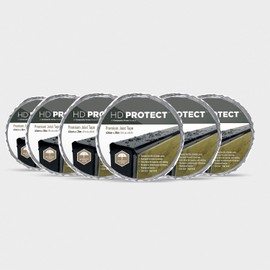 HD Protect Joist Tape - Premium Flashing Tape for Decking, Superior Self Sealing Waterproof Flashing Tape Extends The Life of Timber Joists by Preventing Rot (2.5 inches x 20 Meters, 6, Pack)