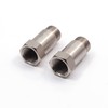 Biqing 2PCS Oxygen Sensor Adapter, 45mm O2 Sensor Adapter M18*1.5