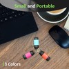 UCEC Mini Keychain Flashlight, Travel Flashlight USB Torch Rechargeable Colorful