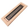 Homewell Red Oak Wood Floor Register Vent Cover, Flush Mount
