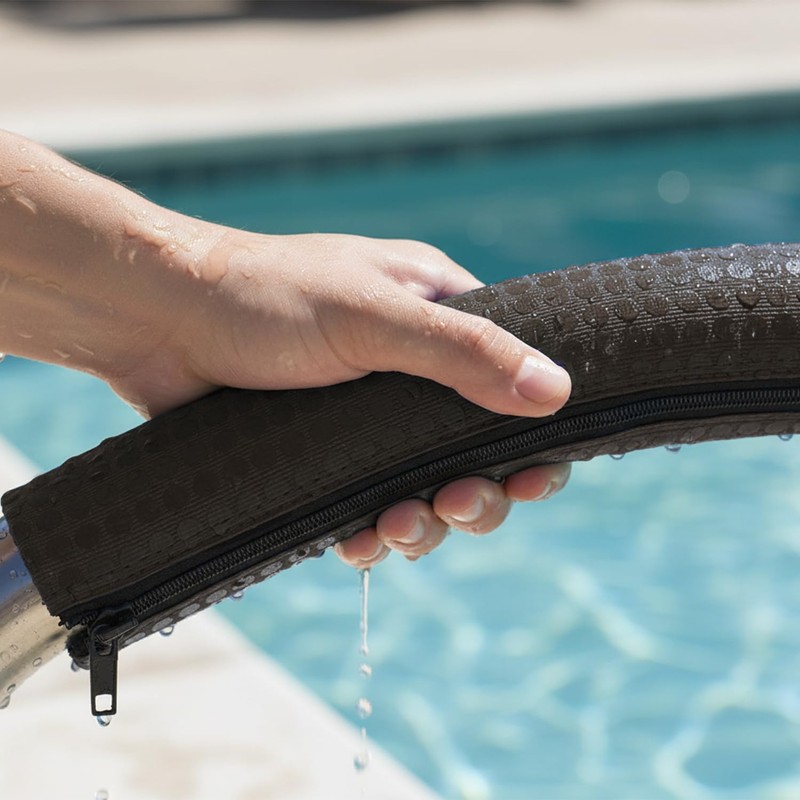 Rail Runners Pool Handrail Covers with Zippers | 8 ft