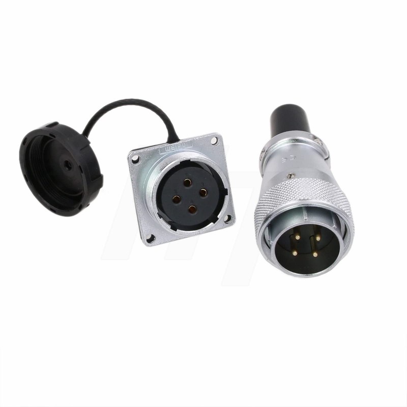 HangTon WS28 4 Pin Aviation Circular Metal Connector 25A Plug