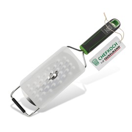 Chefkoch Premium Coarse Hand Grater - For Coarse Grating Cheese, Zest (Lime, Lemon) & Co - For Highest Precision & Elegance When Garnishing - Grater with Ergonomic Handle