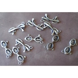 Unbranded 50 Glasses Eye Sunglasses Reading Silver Eye Potter Silver Metal Charms Pendant