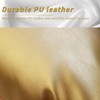 MUKA Custom PU Leather Throw Pillow Covers, Hand Stitched Leather