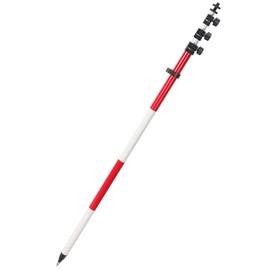 MUTOOP Surveying Aluminum Prism Pole, with Adjustable Adapter and Twist Lock for Land Surveying (15.09 FT/4.6 M)
