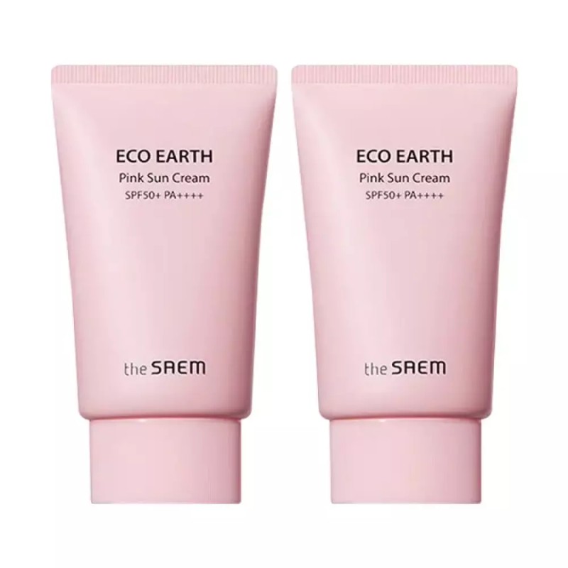 The Saem 더샘 에코 어스 핑크 선 크림 50g x