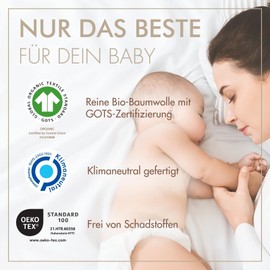 MOYO Baby Blanket, Light Eucalyptus, 75 x 100 cm, Breathable Cuddly Blanket Made of 100% GOTS Organic Cotton, Soft Baby Duvet for Boys and Girls, Cotton Blanket Birth