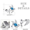 Hummingbird Leaf Ring for Women December Birthstone Zircon Blue Ring