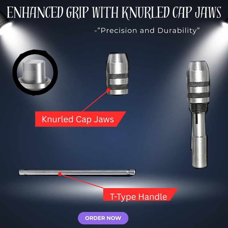 BlueFox 3-Piece T-Handle Tap Wrench Set – Precision Tap Holders