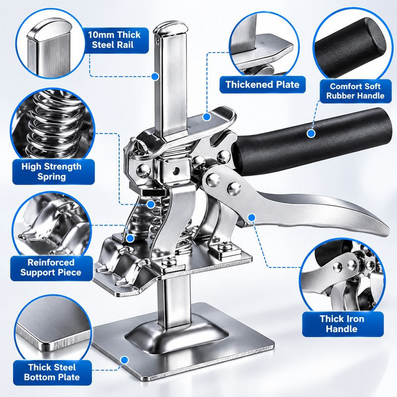 Labor-Saving Arm Jack for Installation – Adjustable Metal Lifting Tool