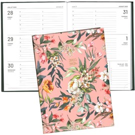 Pierre Belvédère - 2025-2026 Academic Agenda Bilingual - 13 Months - Weekly Planner August to August - 6.25” x 8.5” - Year Monthly Planner - Hardcover Clothbound - Classic Flowers - 442390
