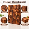 Wood Cutting Board for Food Prep – Double-Sided Thickened Rectangle