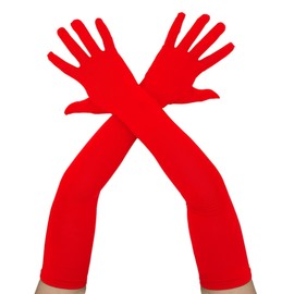 Unisex Adult 22" Super Long Elbow Stretchable Spandex Opera Gloves
