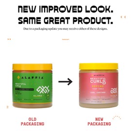 Alaffia Hair Care, Moisturizer, Beautiful Curls Curl Custard for Tight Curls, Thick & Curly Hair Products, Nourishing Shea Butter to Hydrate & Define Curly Hair, 8 Fl Oz