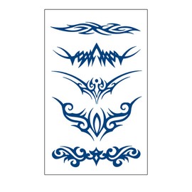 2 Blätter Temporäres Tribal Tattoo Steissbein Tattoo Arschgeweih Semi-Permanentes Tattoo GZ203 207