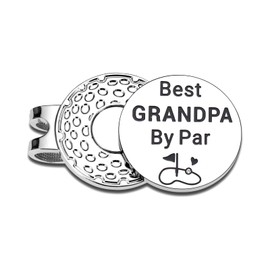 Grandpa Fathers Day Golf Gift for Men Golf Ball Markers Hat Clip Father's Day Birthday Gifts for Grandpa from Grandchildren Funny Magnetic Golf Accessories for Men Grandfather Retirement Christmas