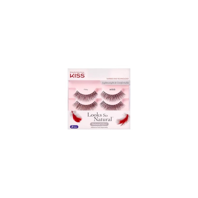 KISS Looks So Natural Lashes Double Pack - FLIRTY Tapered