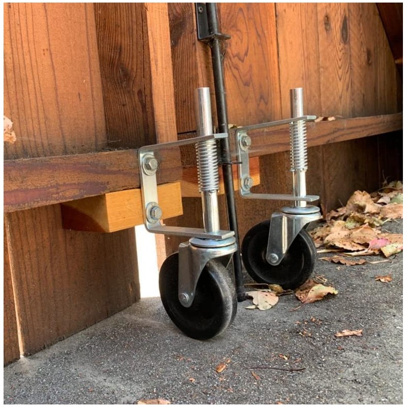 Telituny Heavy Duty Gate Roller 100 mm, Spring Compensation for