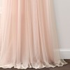Lush Decor Tulle Skirt Solid Window Curtain Panel Pair, 84"