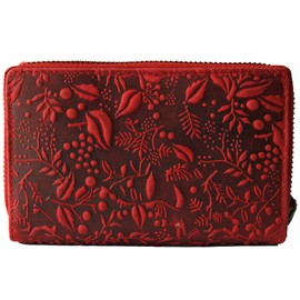 Hill Burry Leather Purse Women Ladies Long Wallet with RFID Protection Purse Purse Women Design (Collection 2022, Red), red, classic wallet