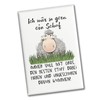 Sheep Souvenir Magnet Square with Saying Ich wär so gern