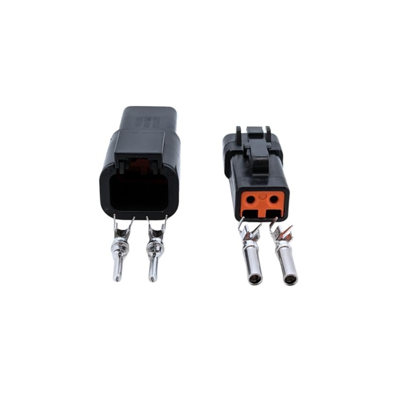 Black Male & Female Connector Set for Deutsch DTP Series