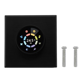 for Tuya WiFi Programmable Smart Thermostat Home Floor Heating Temperature Controller with App Remote Control Timing Knob AC 95~240V Black