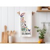 Moonlit93 Delaware State Map Kitchen Towel, U.S. State Souvenir Tea