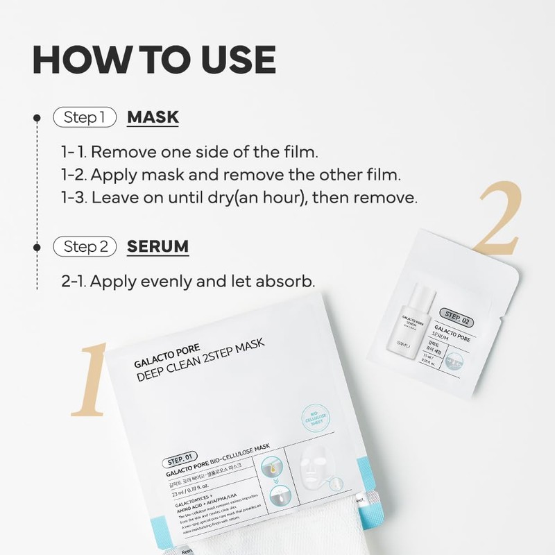 Samugaractopore 2 STEP Mask Pack, Sheet Mask, SAM'U GALACTO PORE