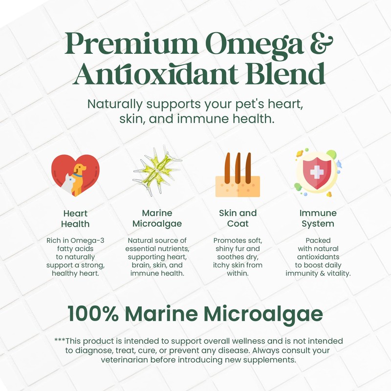 Nourish Pet Co. Phytoplankton Omega & Multi for Dogs &