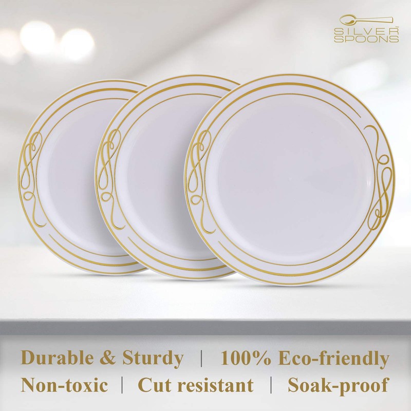 Silver Spoons Fancy Side Plates | 20 pc | Heavy