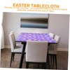 Alipis Easter Egg Tablecloth Set 2pcs Easter Table Cover for