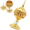 Metal Vintage Incense Burner, Iron Art Incense Holder with Lid,