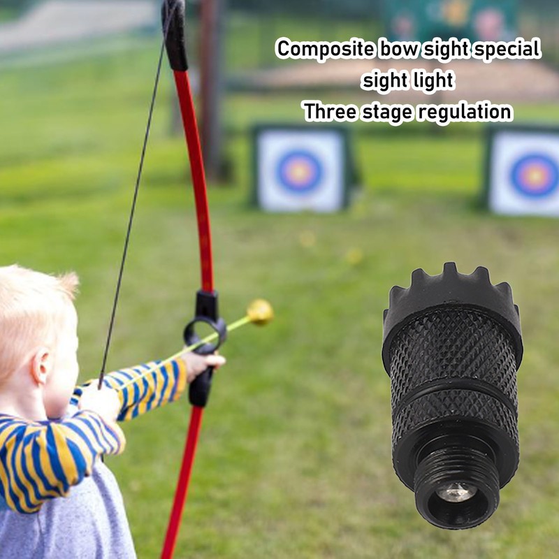 Archery Compound Bow Sight Light 3 Stage Adjustment 5 Pin