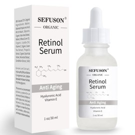 Retinol Serum, High Strength Anti-aging Serum with Hyaluronic Acid & Vitamin E, Face Serum, for Wrinkles, Pigmentation, Fine Lines & Sensitive Skin.1Oz