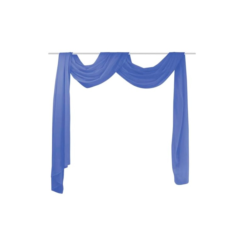 vidaXL Voile Drape 140x600 cm Royal Blue