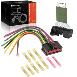A-Premium HVAC Blower Motor Resistor with Wire Harness Kit Compatible with Chrysler, Dodge Vehicles - Sebring 2001-2004, Stratus 2001-2004