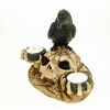 Joh.Vogler GmbH Raven on Skull with Two Tea Lights