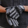 Leatherick Mens Cowhide Leather Motorcycle Gloves - Durable Touch Screen