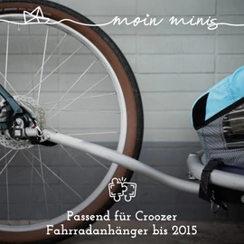 moin minis Adapter for Croozer Bicycle Trailer up to 2015 Axle Coupling Square Universal Stainless Steel Axle Adapter