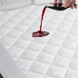 RV King Mattress Topper Pad Protector Waterproof Cover 72"x80", Absorbent and Quilted Mattress Protector for RV King Mattress