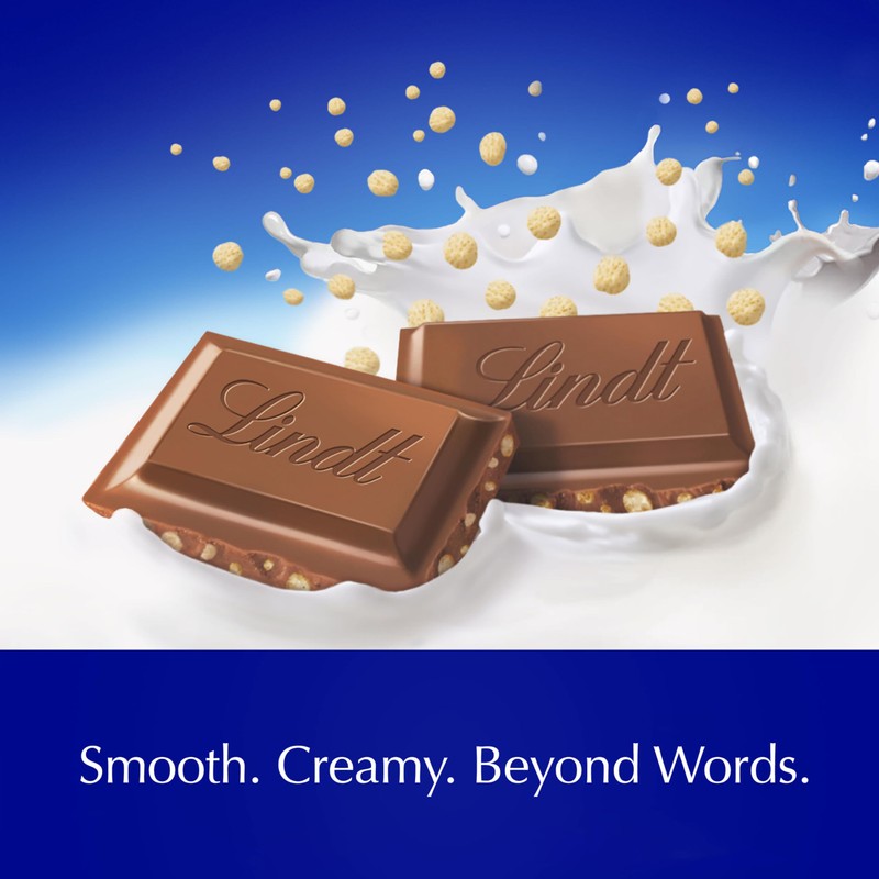 Lindt CLASSIC RECIPE Crispy Milk Chocolate Candy Bar, Milk Chocolate,