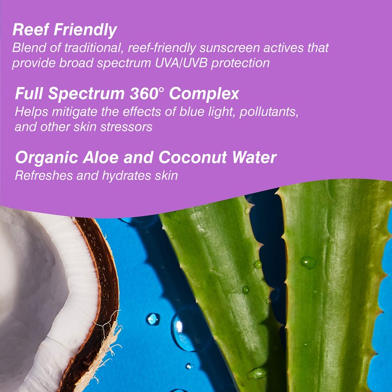 COOLA Organic Refreshing Water Mist Face Moisturizer with SPF 18,