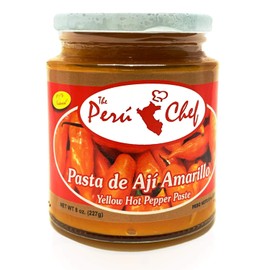PeruChef Pasta de Aji Amarillo/Yellow Hot Pepper Paste 8oz