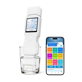 9-in-1 Smart Water Tester with APP Monitoring, Digital Water Test Kit for Turbidity, TDS, EC, Temp, Salt, GH, TOC, COD & UV275, Professional Water Tester